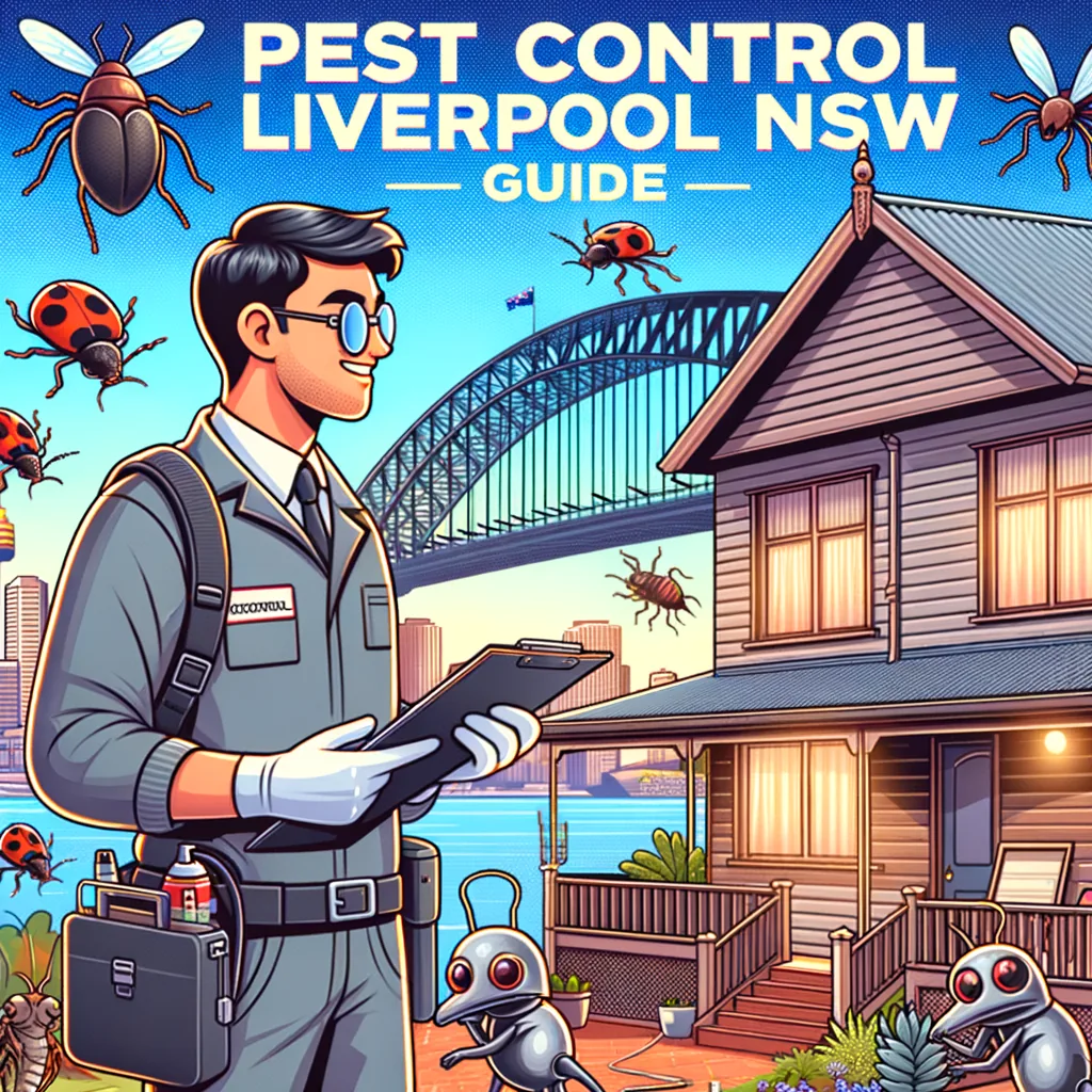Technician inspecting a Liverpool NSW home for pest control